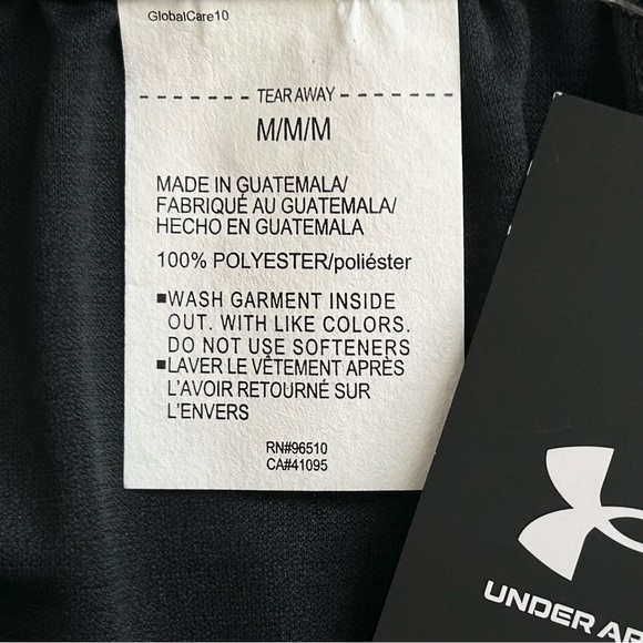 Under Armour Men's UA Perimeter 10" Shorts Black/White size Medium - Picture 8 of 9